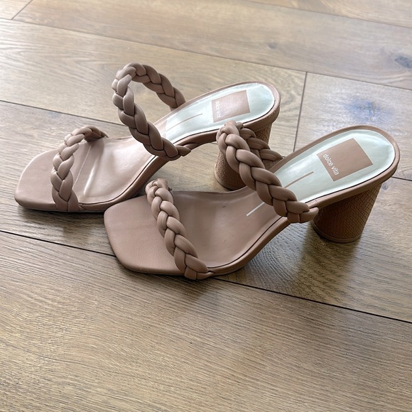 Dolce Vita Tan Braided Sandal Heel (Size 6) #NWT - Picture 1 of 6